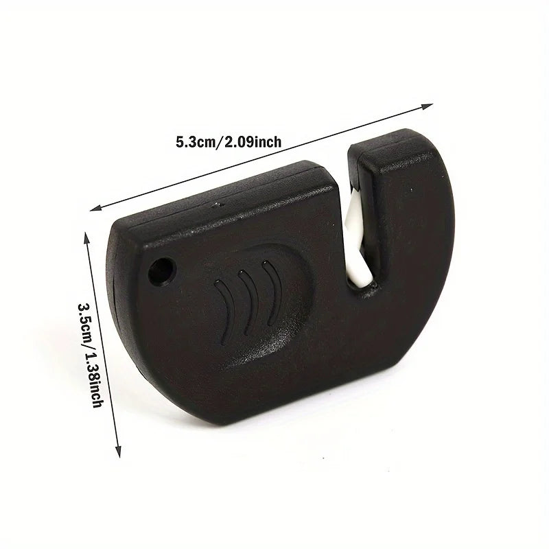 Pocket Ceramic Sharpener Keychain Knife Sharpening Tool Portable Zpaxo