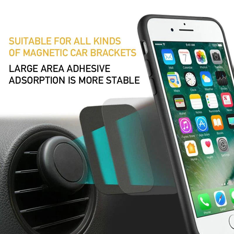 5pcs Magnetic Metal Plate Magnetic Car Phone Metal Plate Disk Universal Metal Disk Sticker Mount Mobile Phone For iPhone Xiaomi Zpaxo