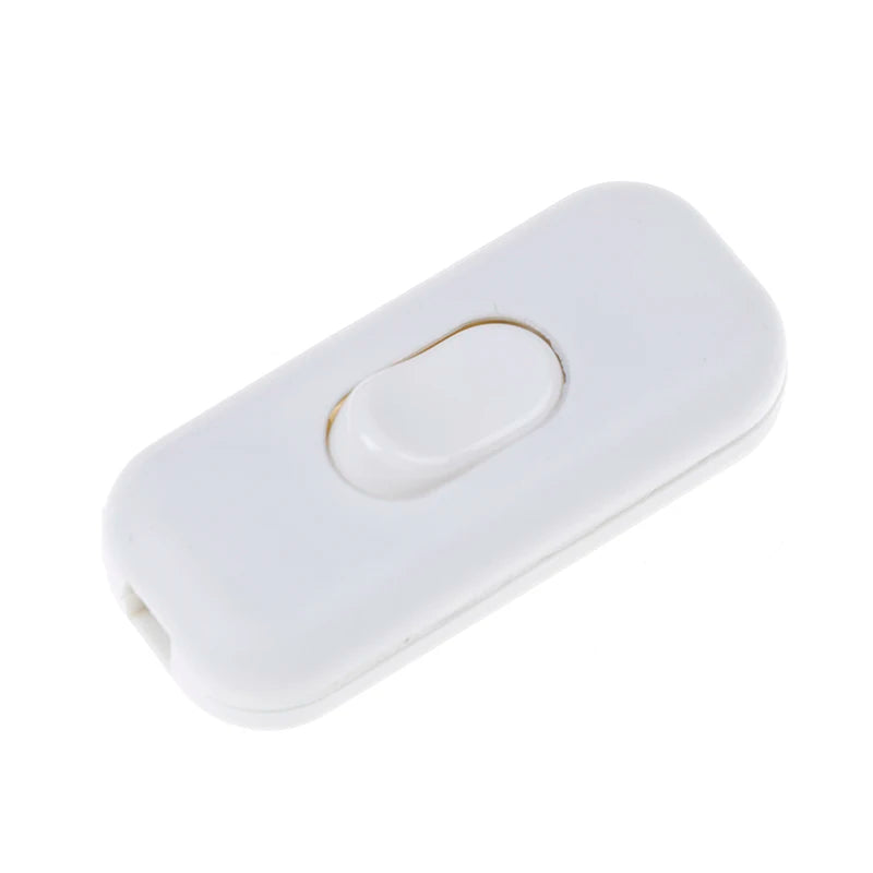 CM1Pc Light Switch AC 0-250V 6A Lnline OFF Table Desk Lamp Cord Cable Zpaxo White