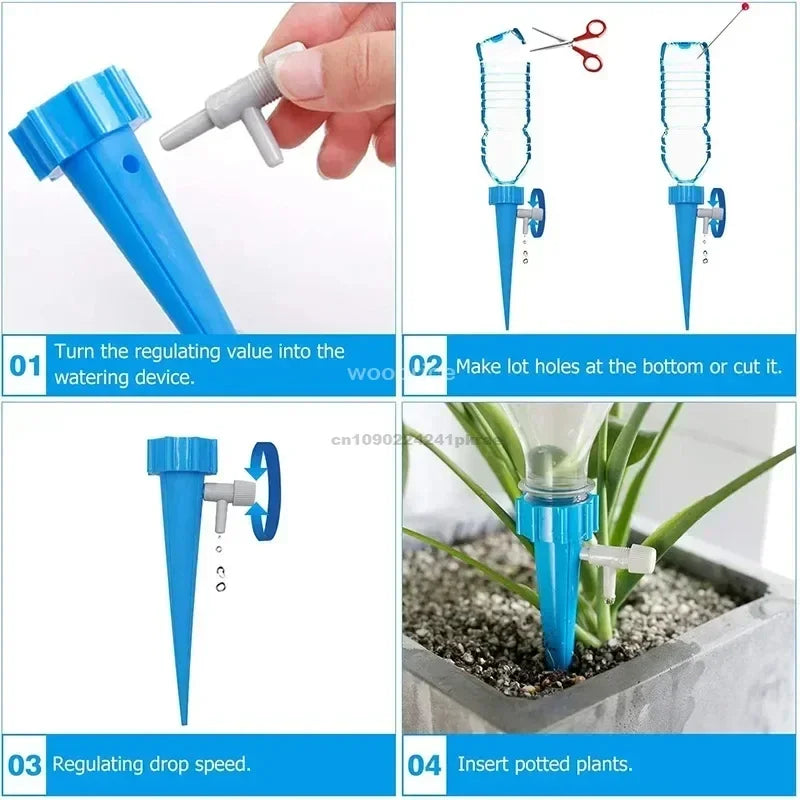 Automatic Drip Plants Irrigation Drip Irrigation Garden Watering System Garden Plant Self Watering Kits Insert Watering Devices Zpaxo