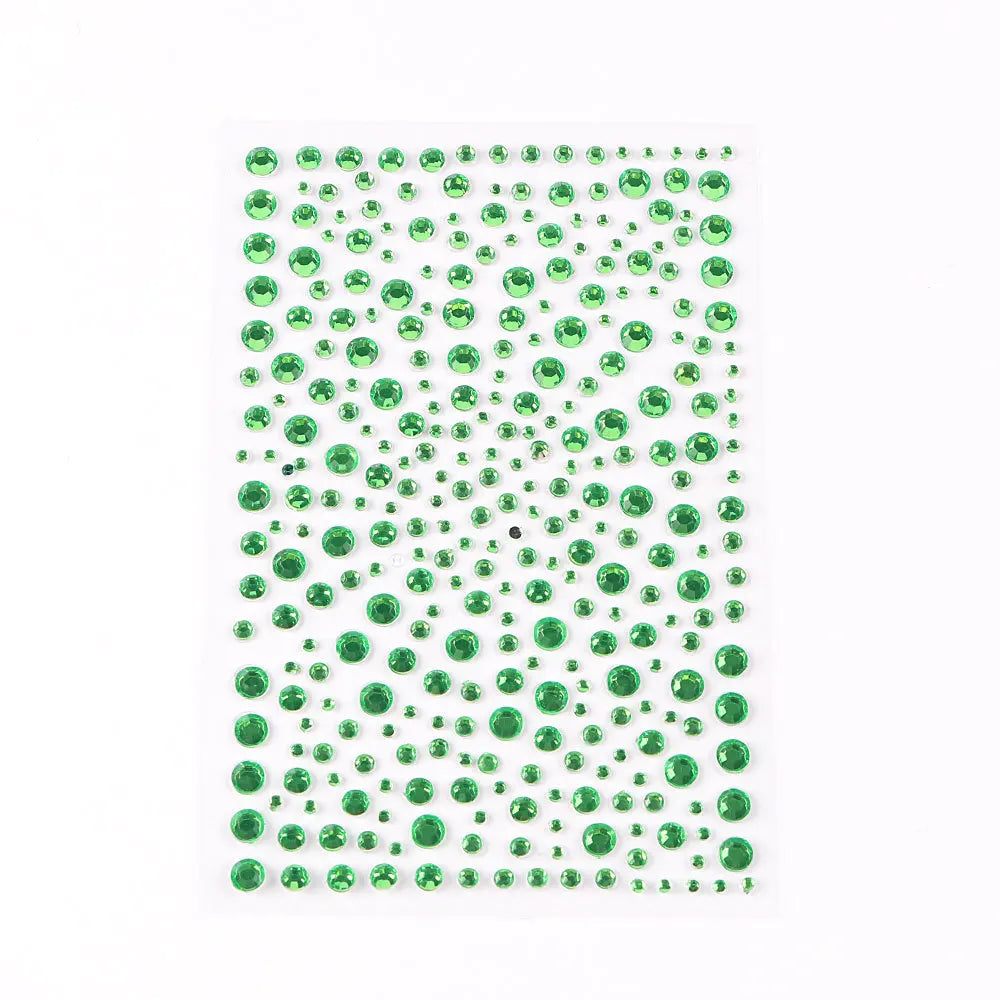 Mixed Size Eyeshadow Face Diamonds for Music Festival Halloween Party Jewelry Stickers Self Adhesive Fake Tattoo Nail Rhinestone Zpaxo C17