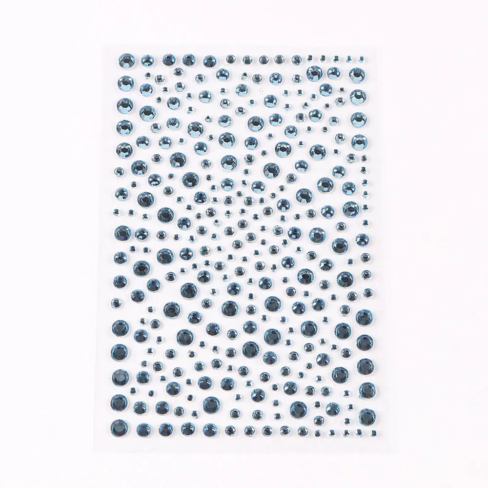 Mixed Size Eyeshadow Face Diamonds for Music Festival Halloween Party Jewelry Stickers Self Adhesive Fake Tattoo Nail Rhinestone Zpaxo C5