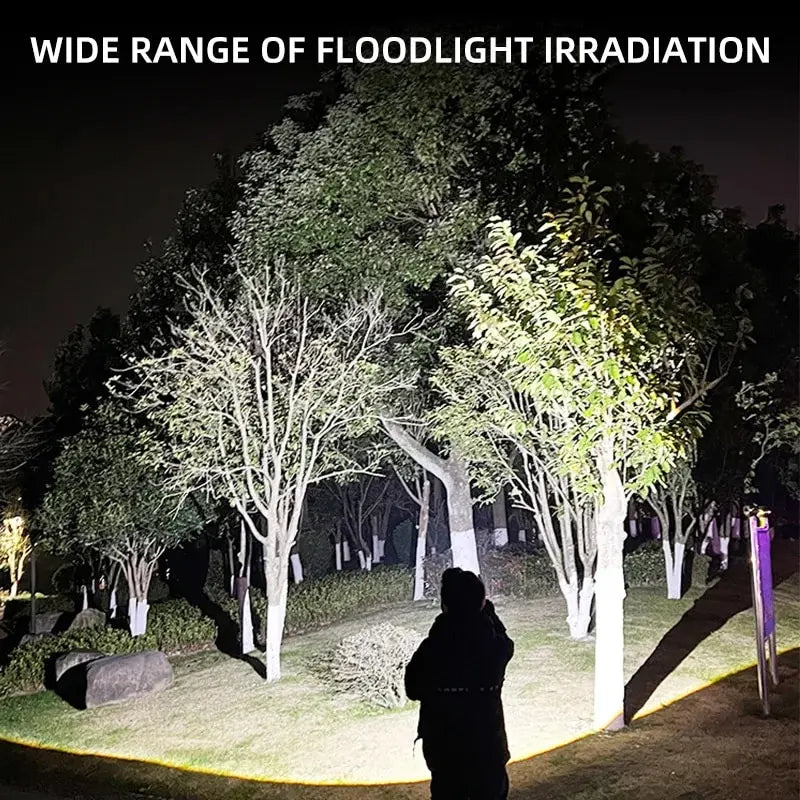 Telescopic Zoom Tactical Flashlights Rechargeable LED Torch 4 Zpaxo
