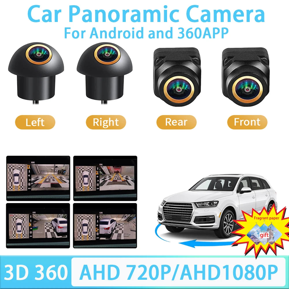 WDR 360 Camera Android Multimedia Panoramic System Built-in 360App 8K Zpaxo