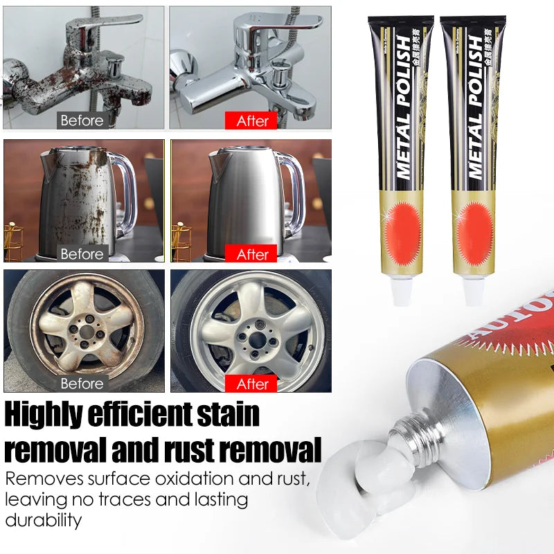 Multi Functional Metal Polishing Paste Stainless Steel Rust Removal Zpaxo