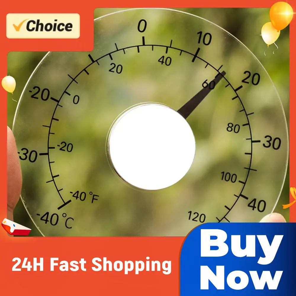 Mini Pointer Temperature Meter Monitor Thermometer Window Wall Indoor Zpaxo