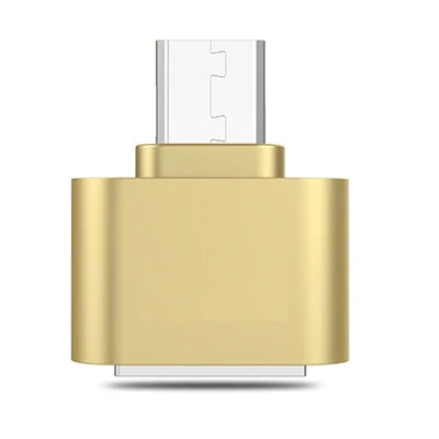 1- Mini C USB 2 0 Adapter USB-C Male OTG Female Data Connector Xiaomi Zpaxo 1PCS-Gold