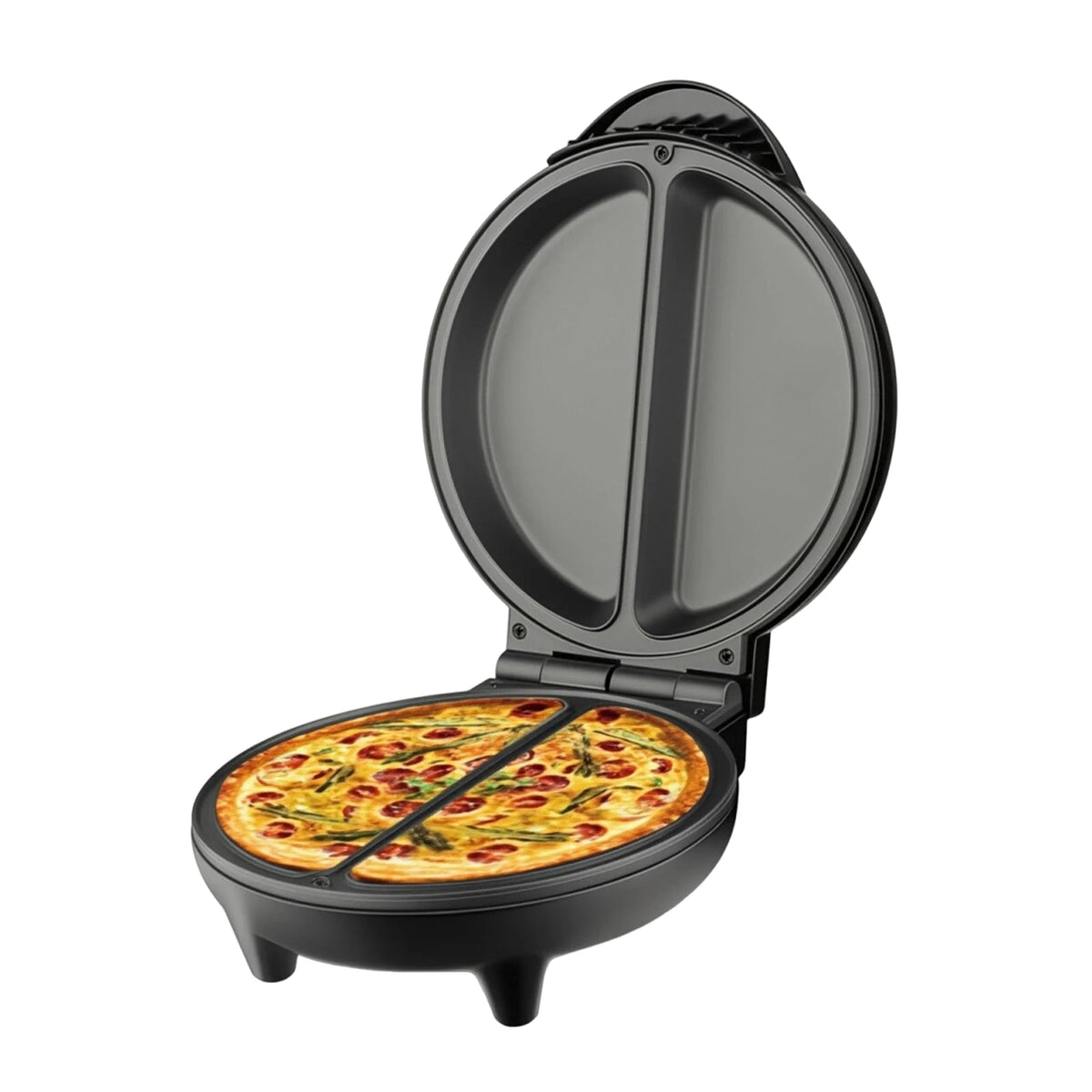 2 Section Omelet Frittata Maker Easy Clean Electric Indicator Lights Zpaxo