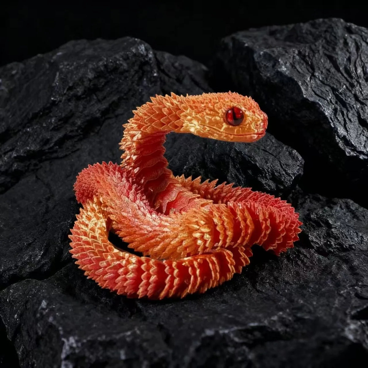 3D Printed Snake Figurines Simulated Animals Kid Craft Ornament Zpaxo 02 13cm5.1in