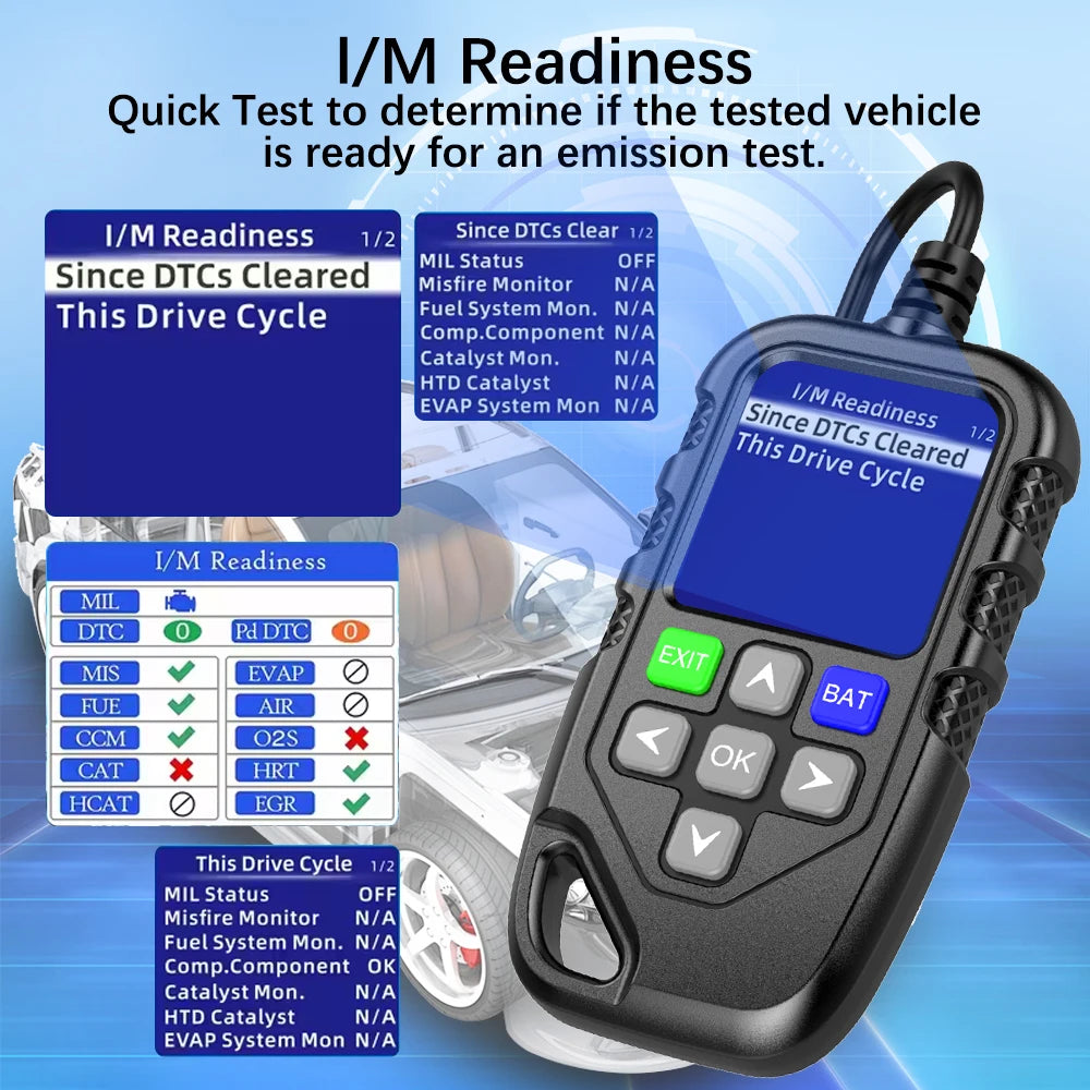 YM119 Car Auto Diagnostic Tool OBD2 Code Reader OBDII Scanner Work Zpaxo