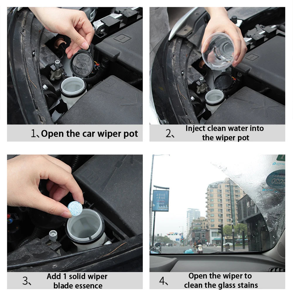 Car Windscreen Cleaner Effervescent Tablet Concentrated Tablets Zpaxo