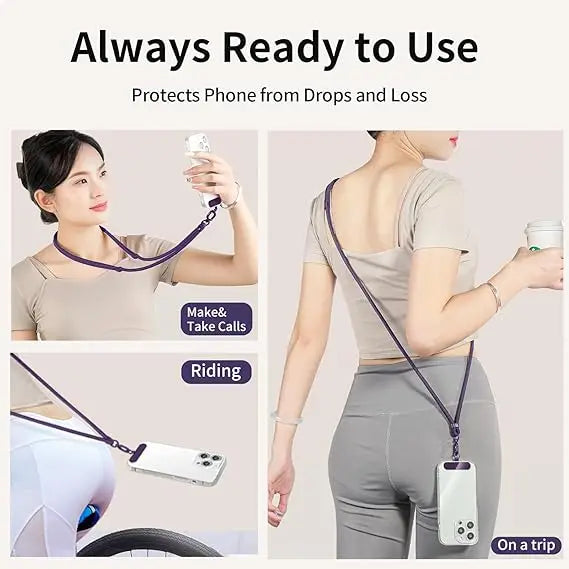 Universal 360 Rotation Adjustable Mobile Phone Lanyard Wrist Strap Zpaxo