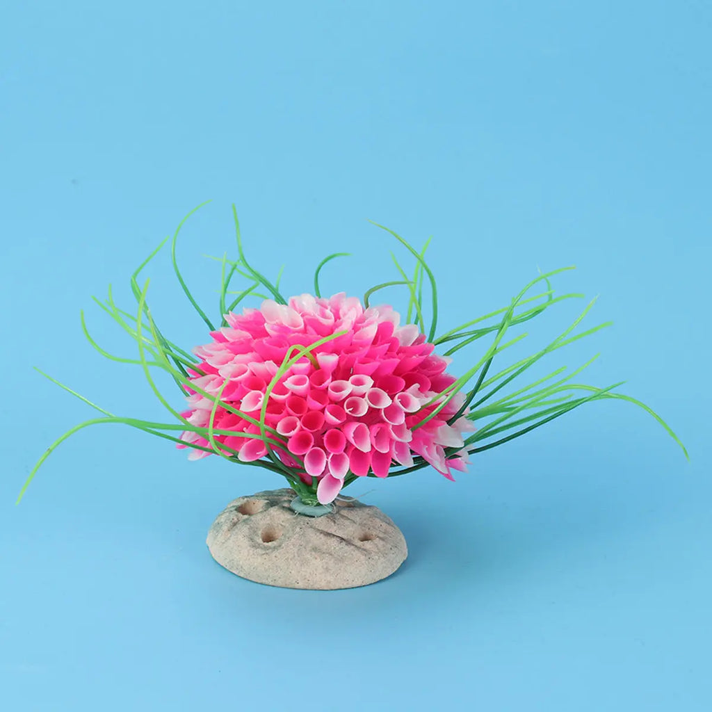 Artificial Aquarium Plants Solid Base Lifelike Design No Decay Easy Zpaxo