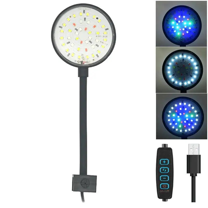 USB 5V Aquarium LED Lamp Fish Tank Light Decor Aquatic Plant Multiple Zpaxo