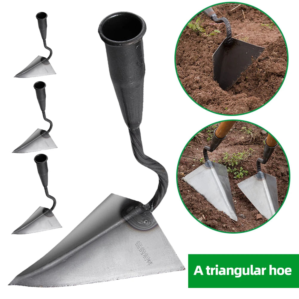 Farm Tools Hoes Triangle Small Tip Hoe Plowing Hand Plow Manual Zpaxo