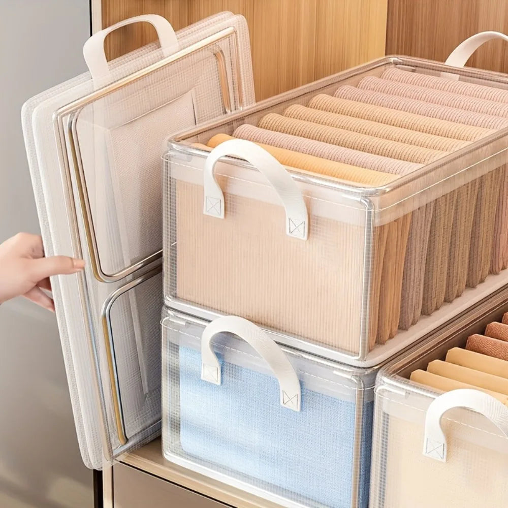 Foldable Storage Drawer Wardrobe Portable Bins Space-saving Closet Zpaxo