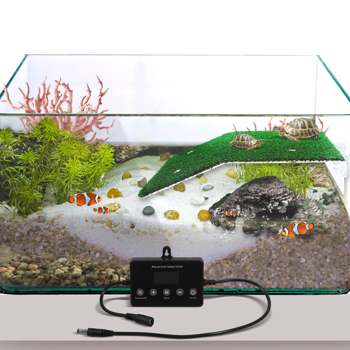 Smart LCD Controller Black Fish Tank LED Dimmer Universal Aquarium Zpaxo