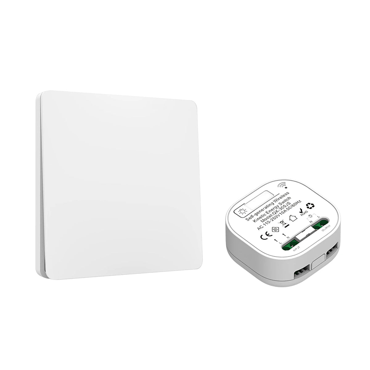 RF 433 92MHz Frameless Large Panel Self Powered Wireless Switch Zpaxo Default Title