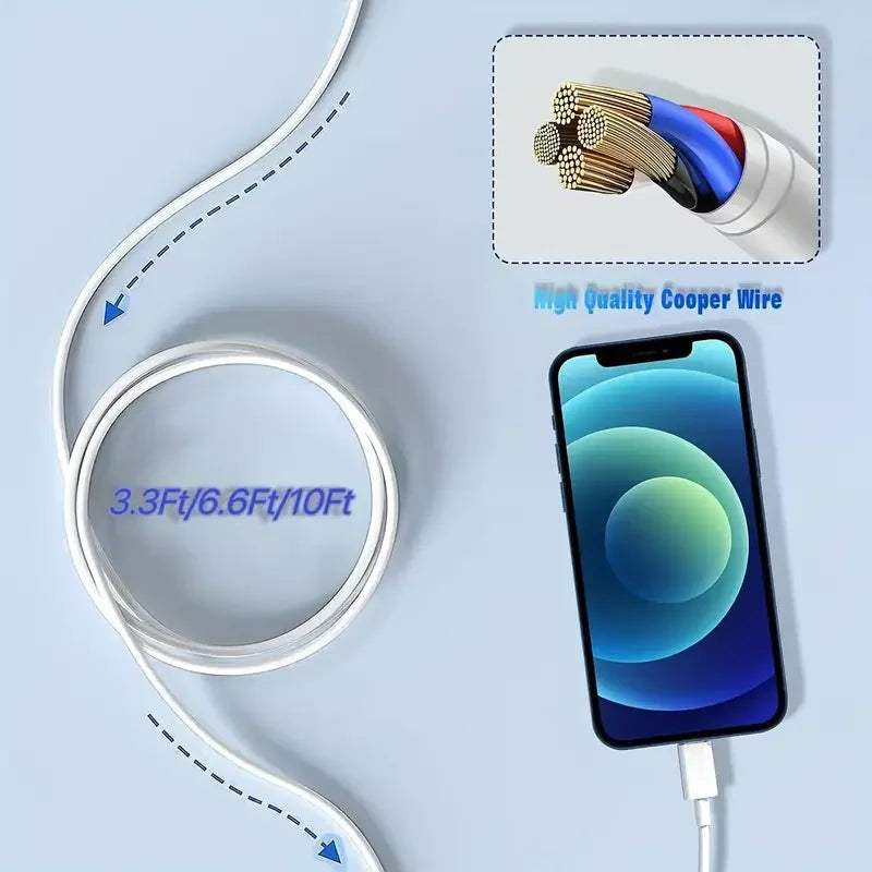 MFi Certified USB Lightning TPE Cable Fast Charging Sfor iPhone14 13 Zpaxo