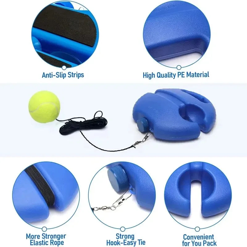 Professional Tennis Training Aids Bases Elastic Rope Ball Practice Zpaxo