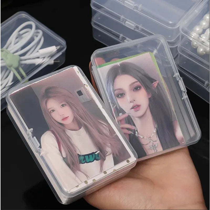 Transparent Plastic Card Boxes Waterproof Playing Holders Poker Board Zpaxo
