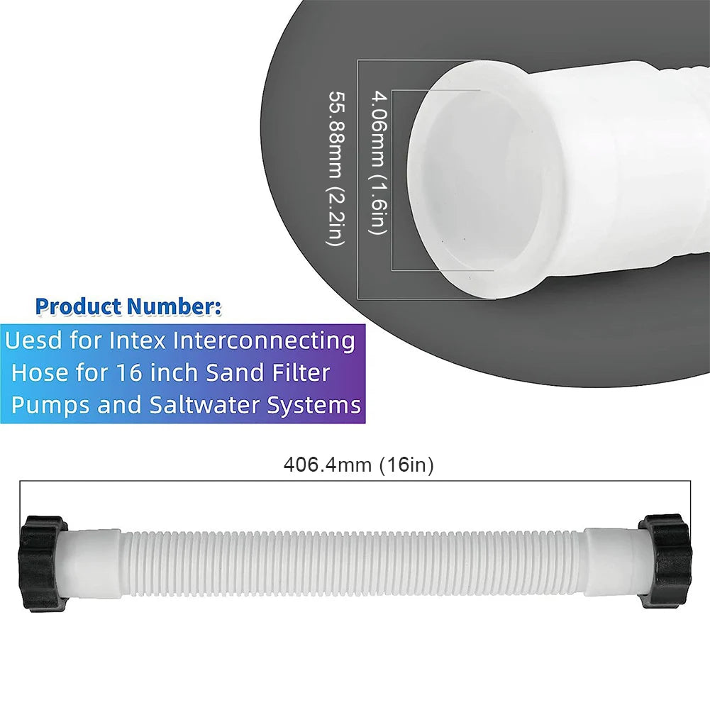 Intex Pool Filter Pump Hose Quick-connect Flexible Pipe Parts Sand Zpaxo