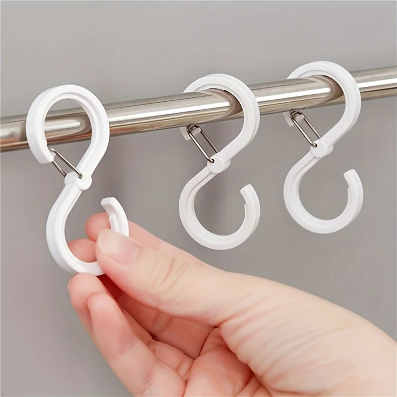 8 Stylish Durable S-shaped Hanger Hooks Hotels Corrosion Rust Zpaxo