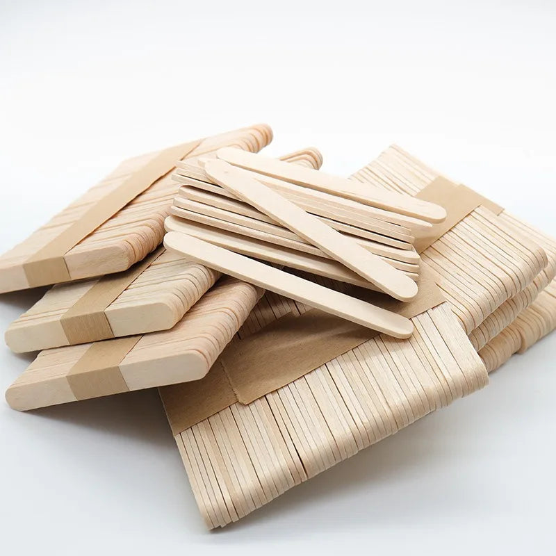 50 100 Wooden Resin Epoxy Stirring Stick Popsicle Ice Cream Handmade Zpaxo 50pcs