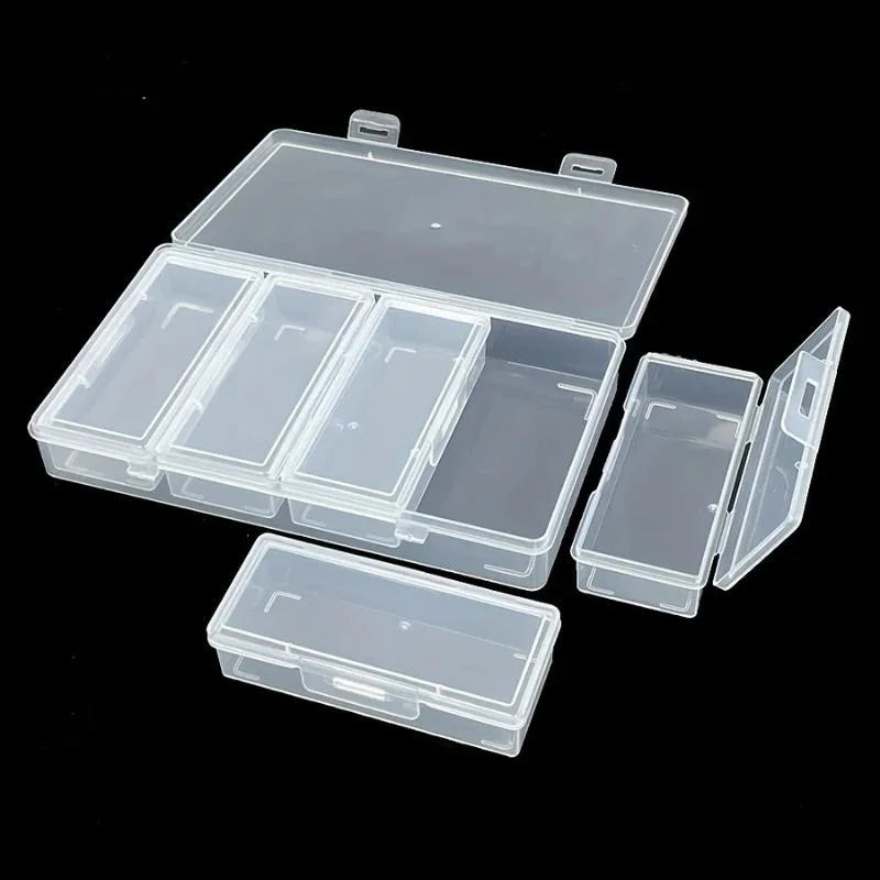 CM4 Adjustable Dividers Clear Plastic Storage Organizer Box Craft Zpaxo
