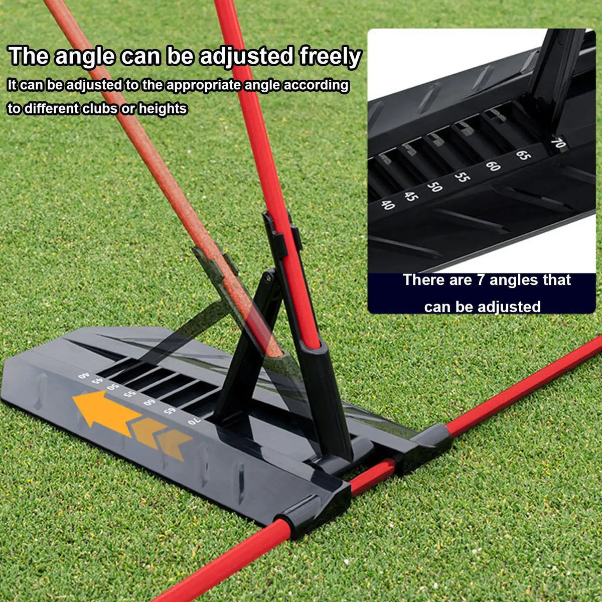 Golf Swing Alignment Rod Sticks Holder Angle Adjustment Postures Zpaxo