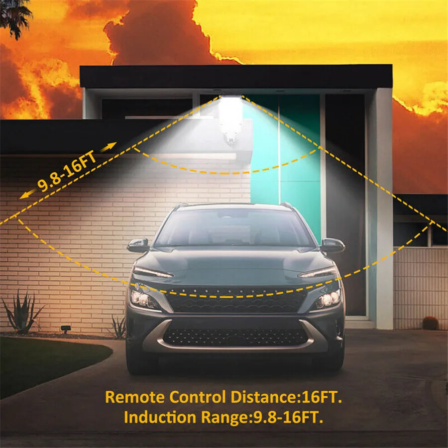 Solar Street Lights Motion Sensor Outdoor Patio LED COB Lamp Zpaxo
