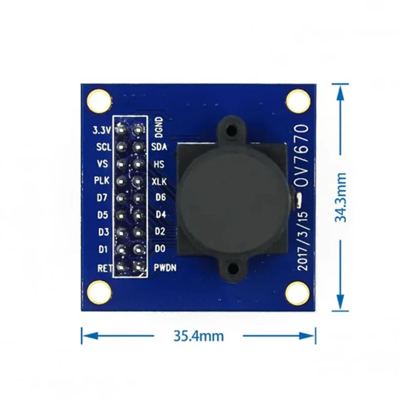OV7670 STM32 Driver Microcontroller Electronic Learning Integration Zpaxo