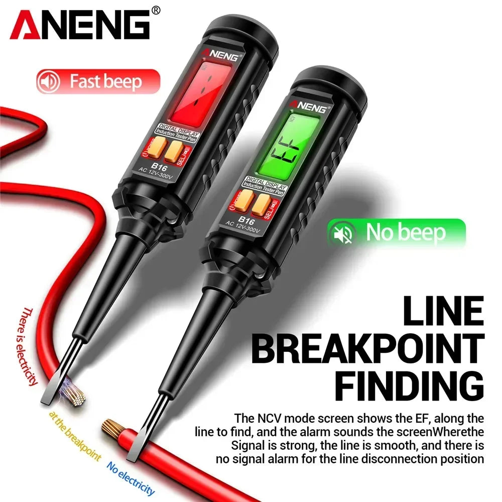 Voltage Tester Pen 12V-300V Non-contact Induction Detector NCV Zpaxo