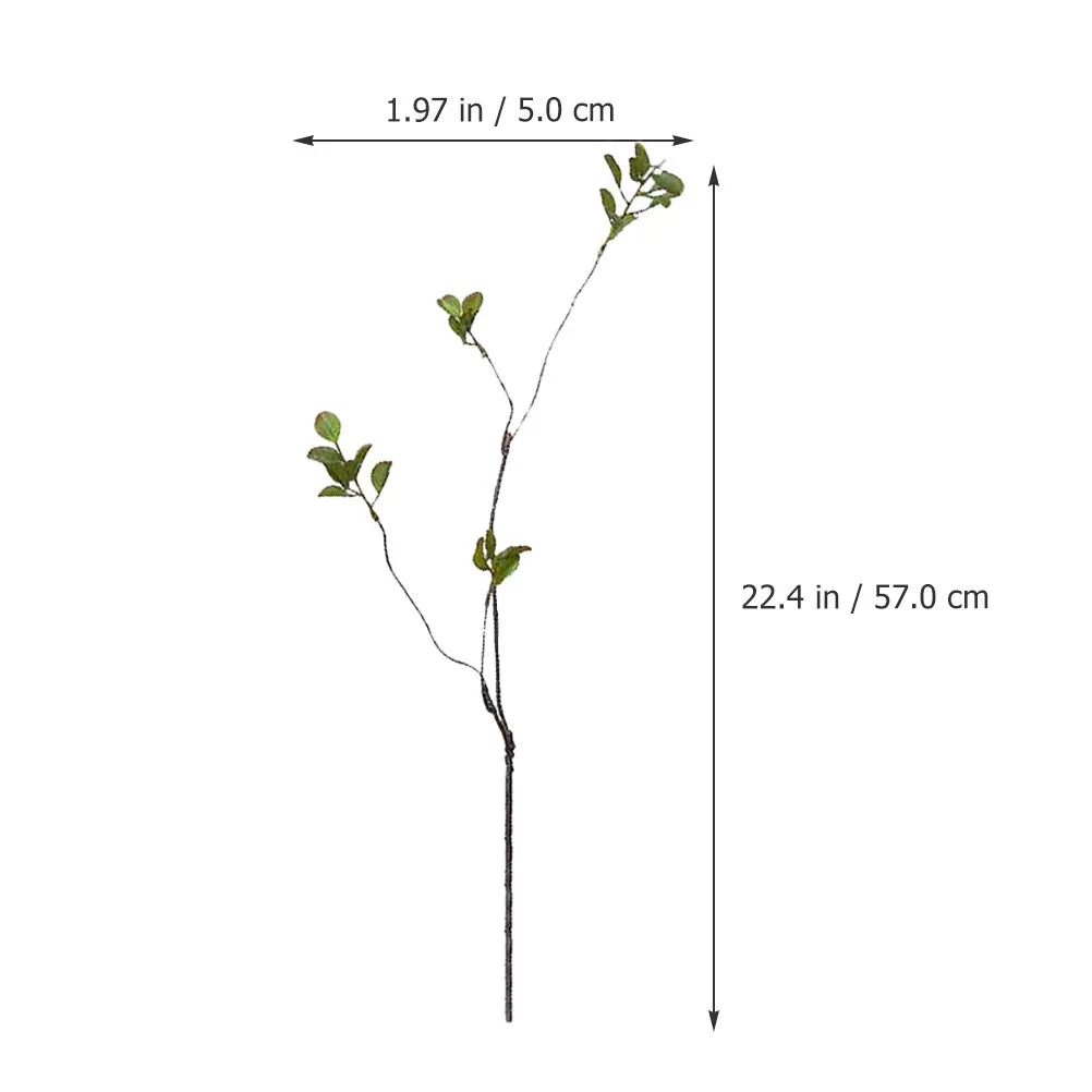 Artificial Leaf Branch Realistic Plastic Simulation Leaves Stems Zpaxo