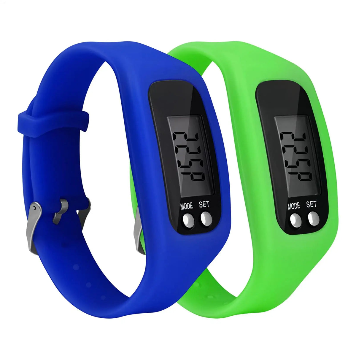 Pedometer Bracelet Step Trackers Watch Silicone Wristband Large LCD Zpaxo