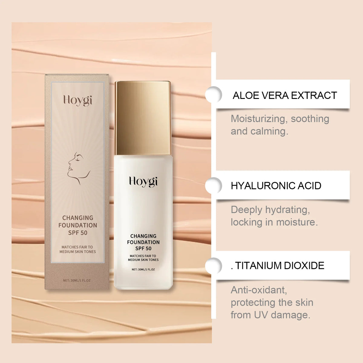 Protective Concealer Foundation Liquid, Lightweight Matte, Gentle, Moisturizing, Bright, Soothing, Skin-Friendly, Suitable for O Zpaxo