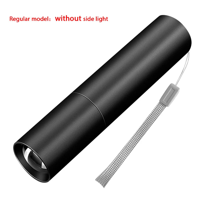 Rechargeable Mini Led Flashlight Zoomable Portable Outdoor Camping Zpaxo Regular model