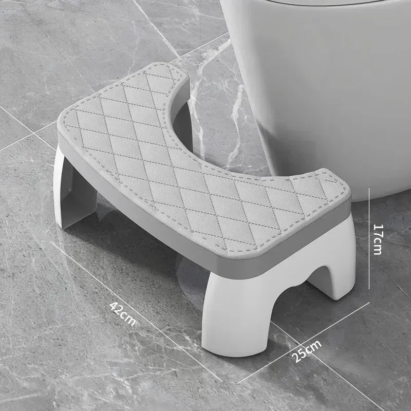 Waterproof Squatty Potty Toilet Stool Foot Squat Pregnant Woman Zpaxo grey