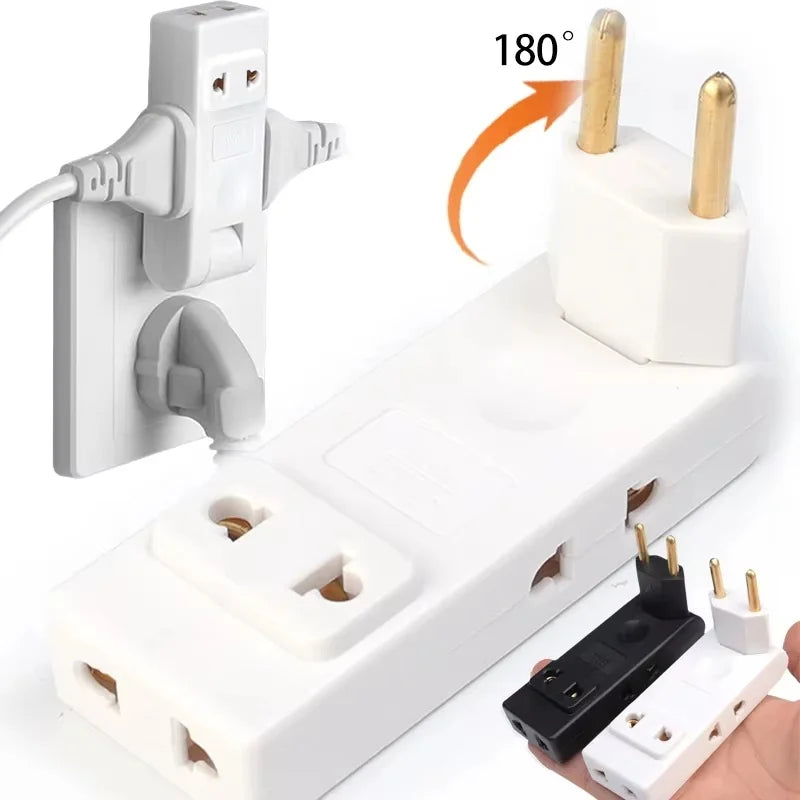 1 EU Plug Electrical Socket 180 Degree Rotation Adapter Extension Zpaxo