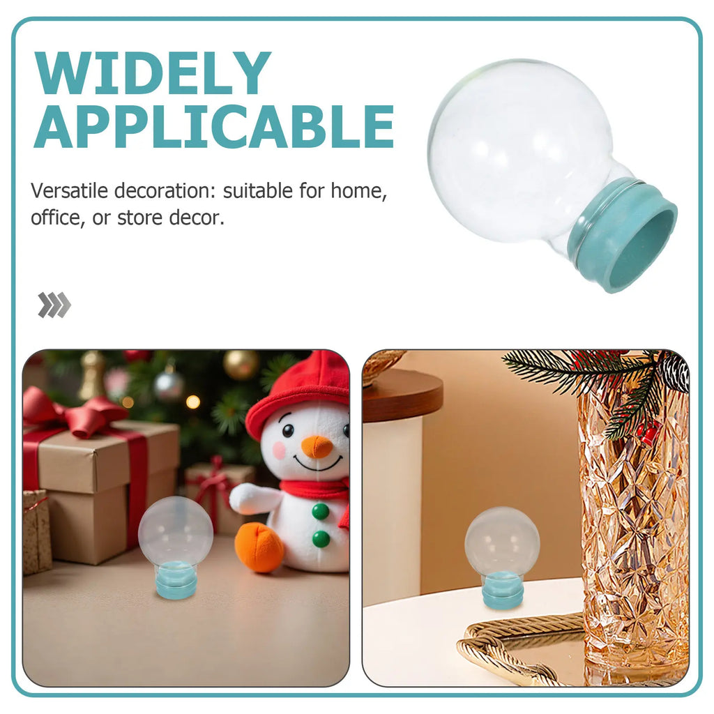 Transparent Empty Glass Snow Globe Dome Thickened Design DIY Zpaxo