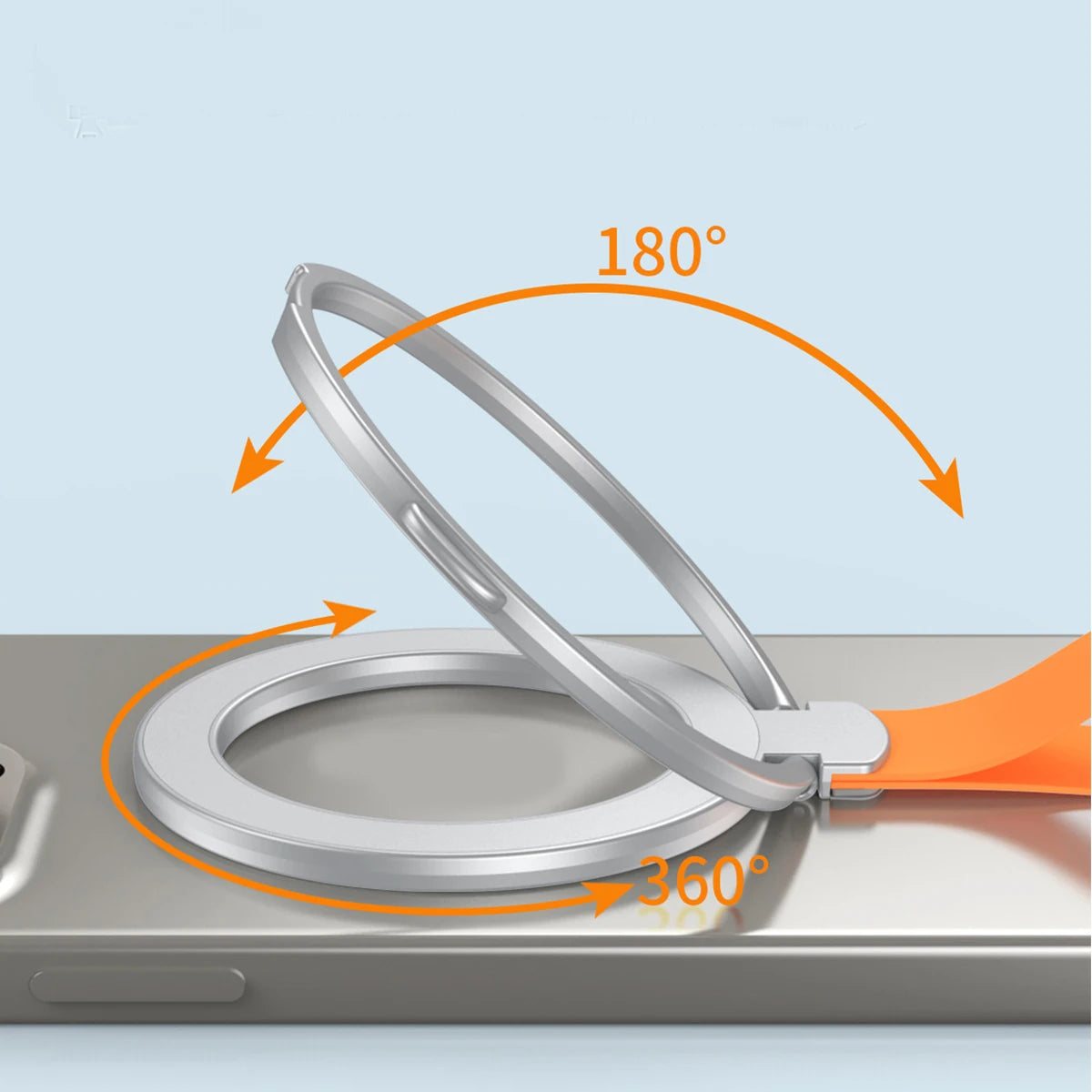 Universal Super Strong Magnetic Mobile Phone Holder Accessories Magnet Ring Stand with Strap Bracket For MagSafe iPhone 16 15 14 Zpaxo