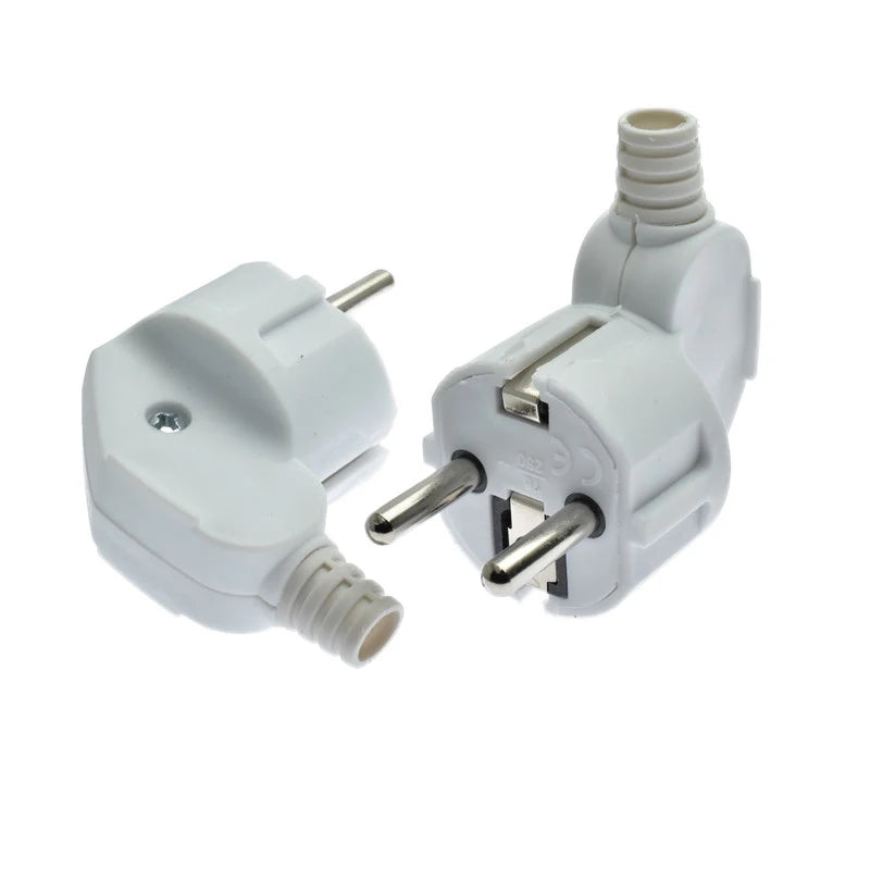EU Plug Male Replacement AC Outlets Rewireable 16A Adapter Electeic Zpaxo