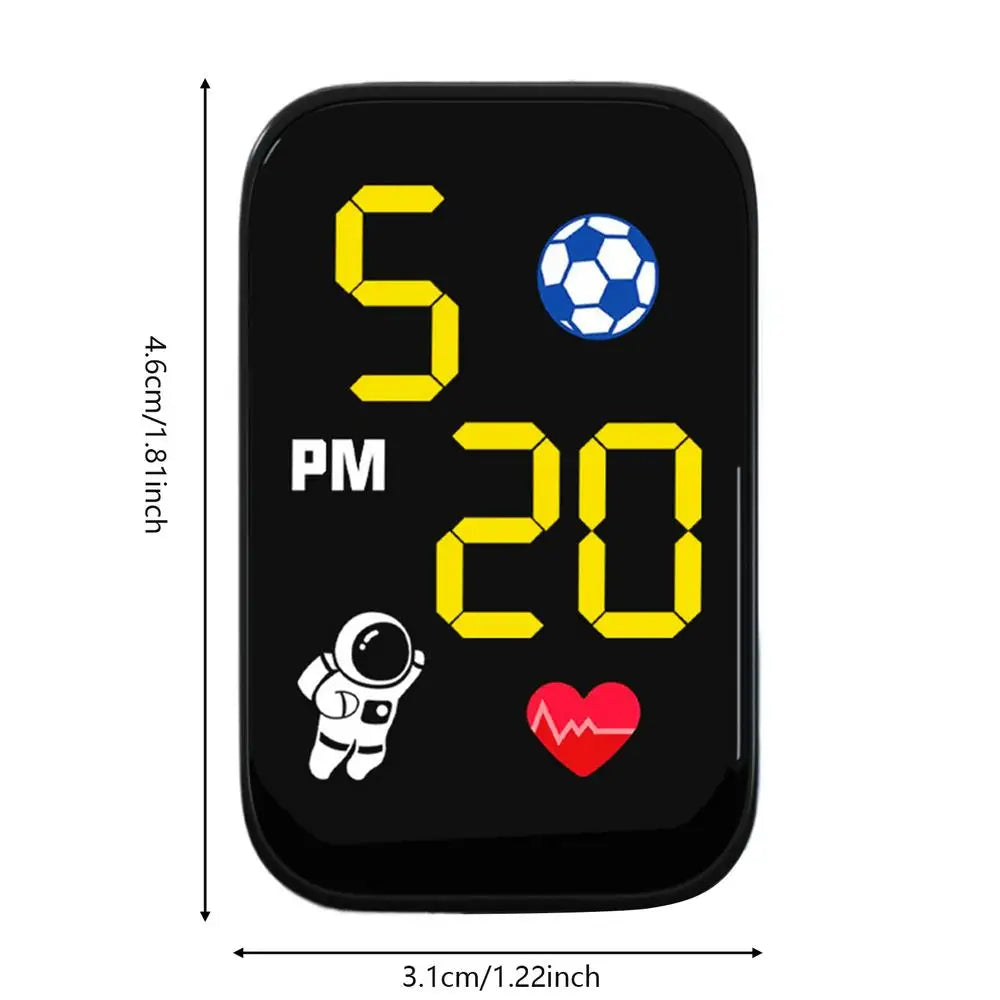 Waterproof Mini Motorcycle Clock Dashboard Mount LED Light Compact Zpaxo Black