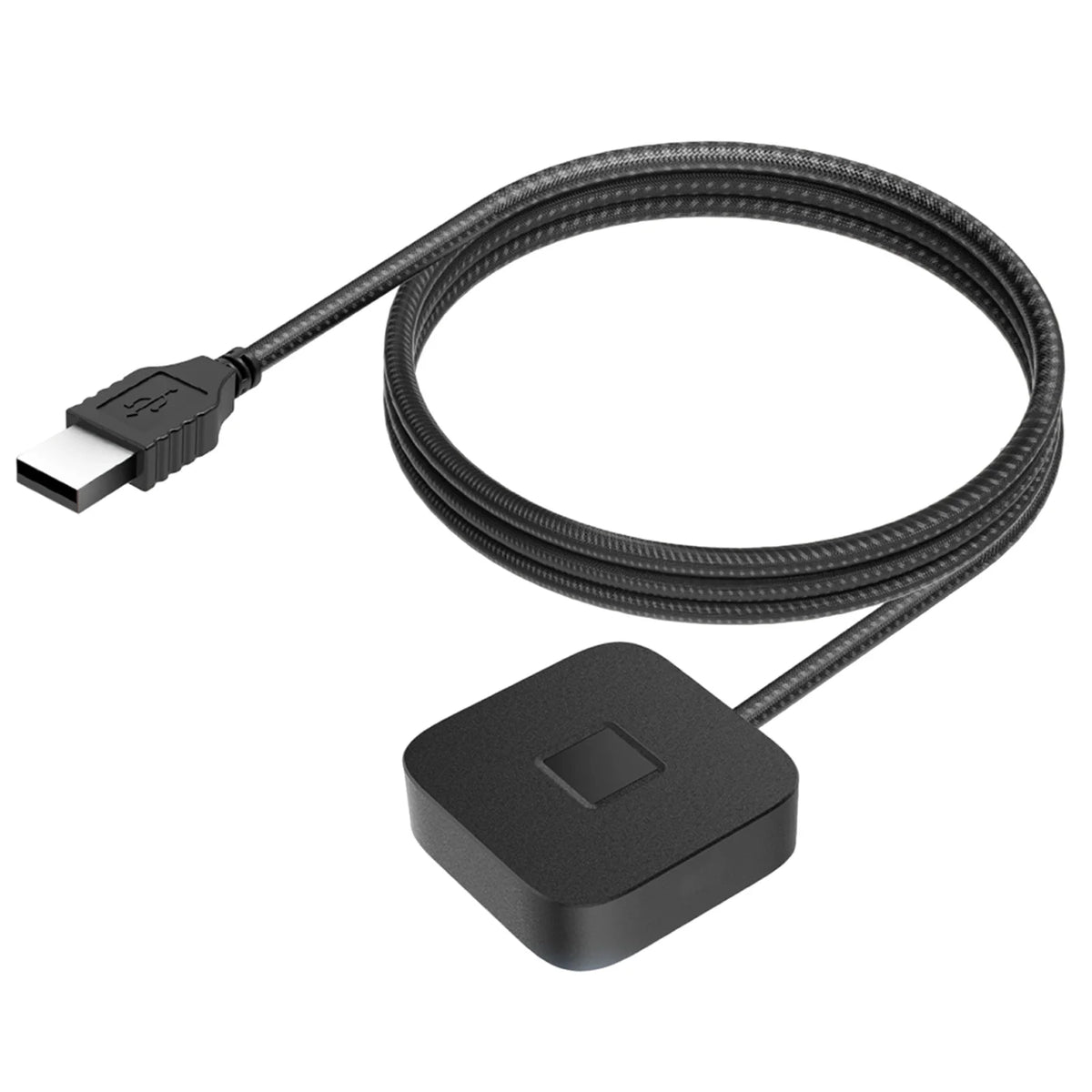 USB Fingerprint Reader 5ft Cable Windows Hello Biometric Login 10 11 Zpaxo Black