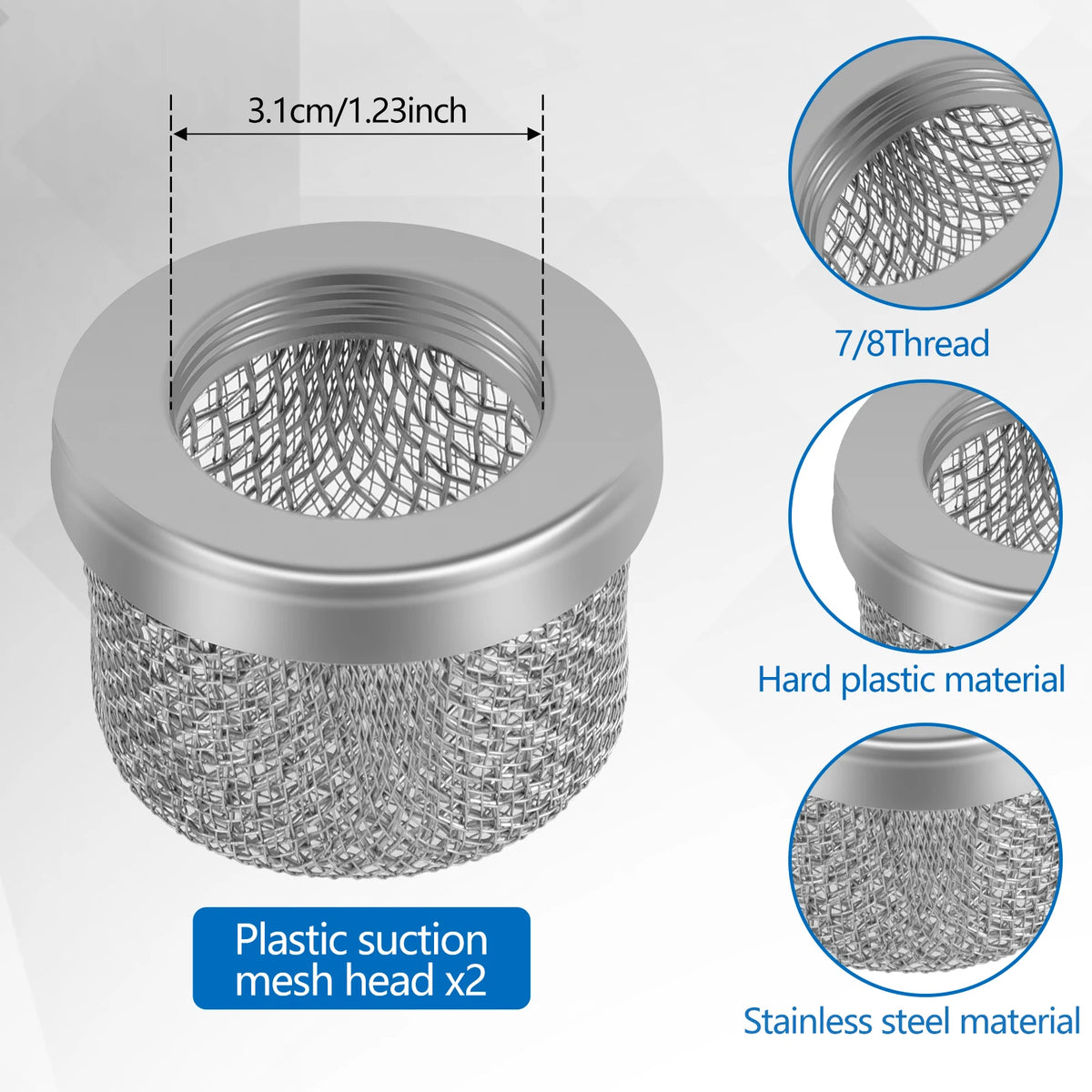 10pcs Spray Gun Filter 20Mesh 60Mesh Airless Spray Gun Accessories Filter Compatible For Graco 695 795 1095 1595 3900 5900 7900 Zpaxo