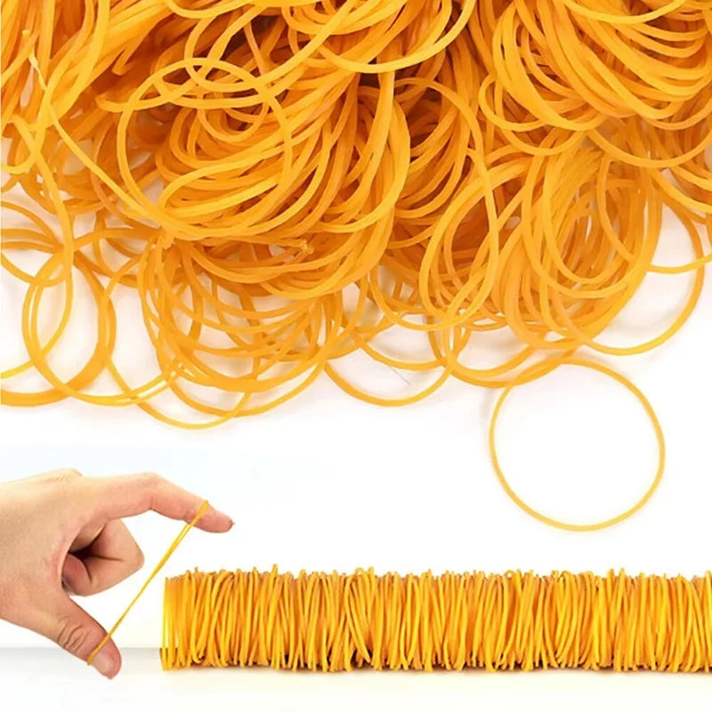 100 300 Yellow Rubber Bands Elastic Ring Strong Stretchable Home Zpaxo