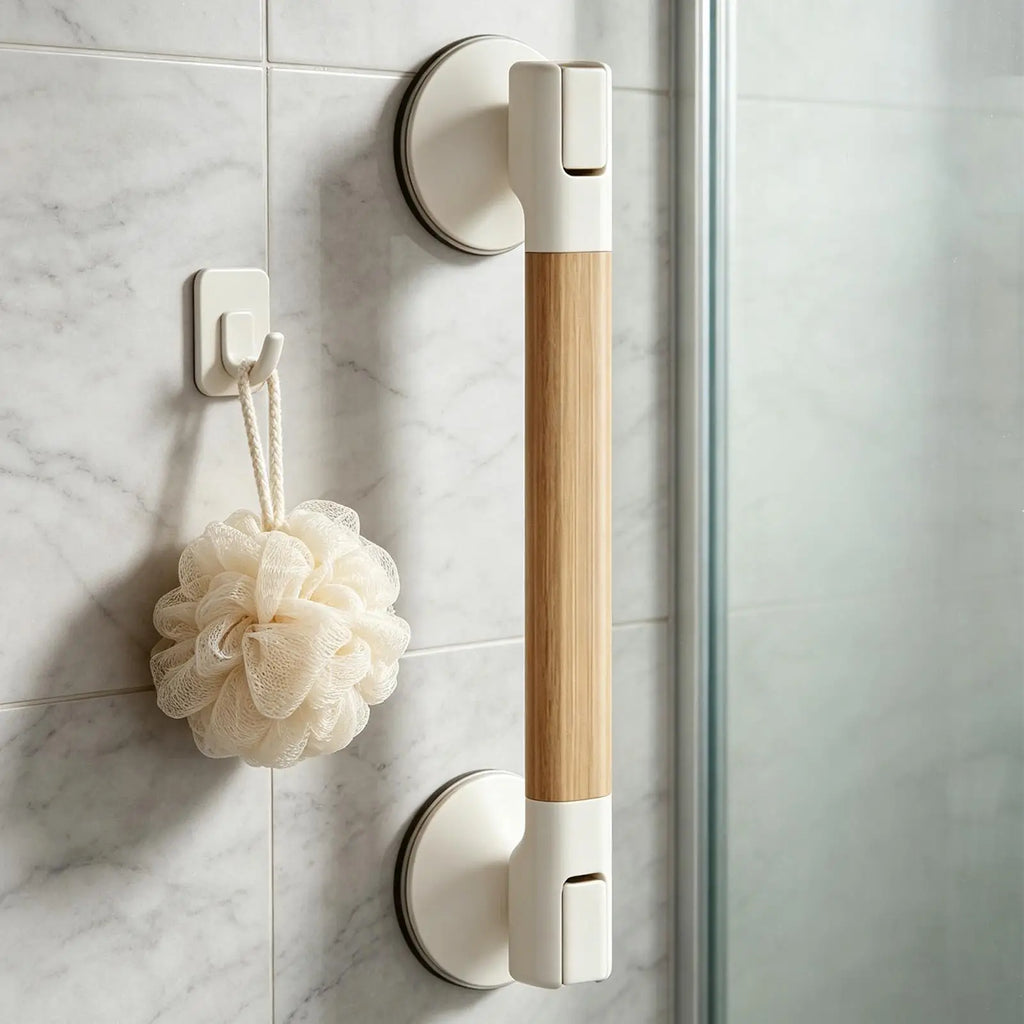 Grab Bars Shower Suction Bathing Assistance Handle No Drill Pregnant Zpaxo