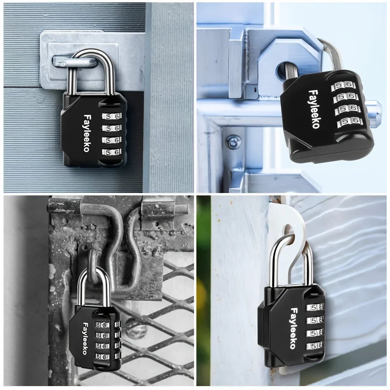 Combination Password Lock Locker 4 Digit Outdoor Waterproof Padlock Zpaxo