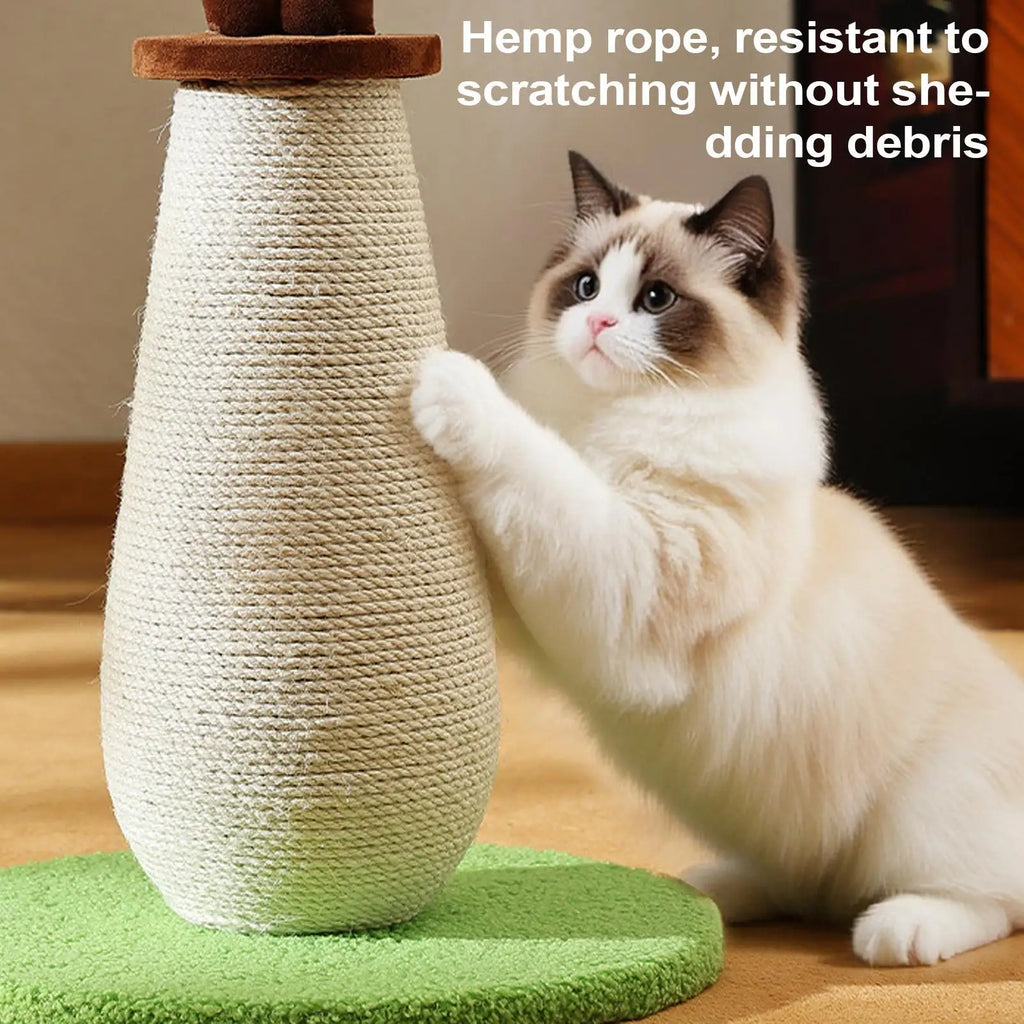 Cat Scratcher Anti-slip Plush Base Interactive Board Scratch Post Zpaxo