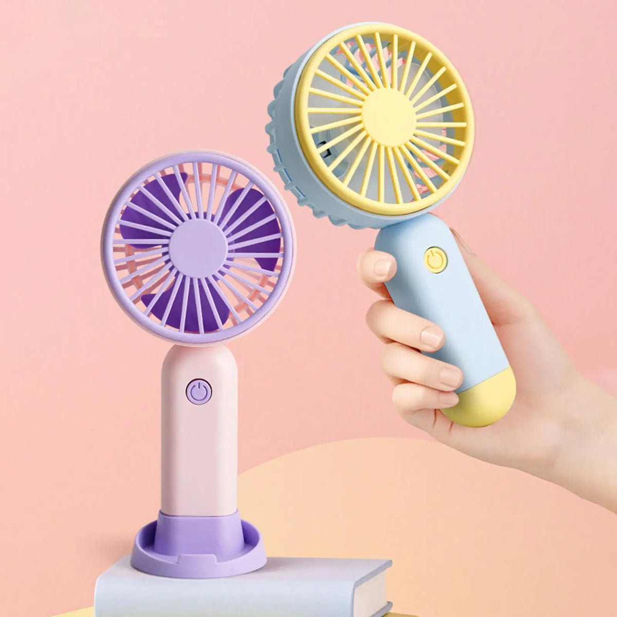 Portable Handheld Fan Rechargeable 3 Speed Ultra Quiet Mini Pocket Zpaxo